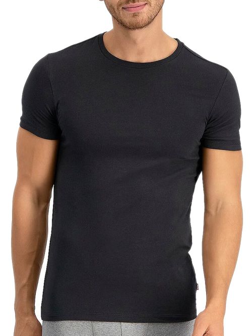 LEVIS Ανδρικά T-Shirt - Solid Crew - Ελαστικό Βαμβάκι - Πακέτο με 2