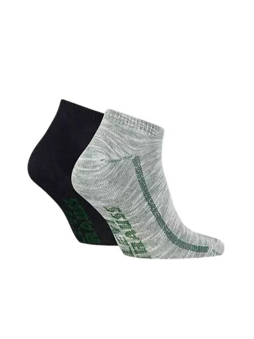 LEVIS Ανδρικό Σοσόνι Plating Yarn Socks - Green/Black - 2 Ζευγάρια