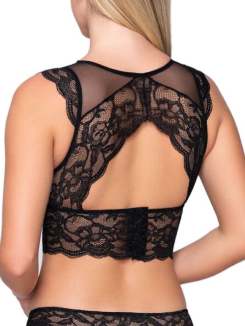 bralette luna 15270 μαύρο μπροστά