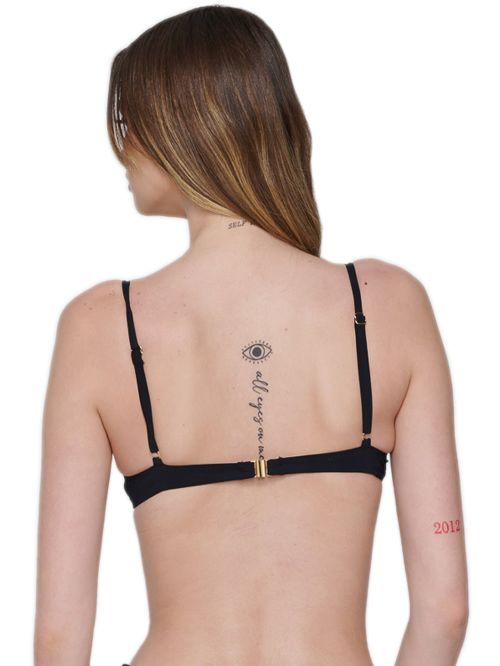 μπικίνι τρίγωνο luna 92061 black μπροστά