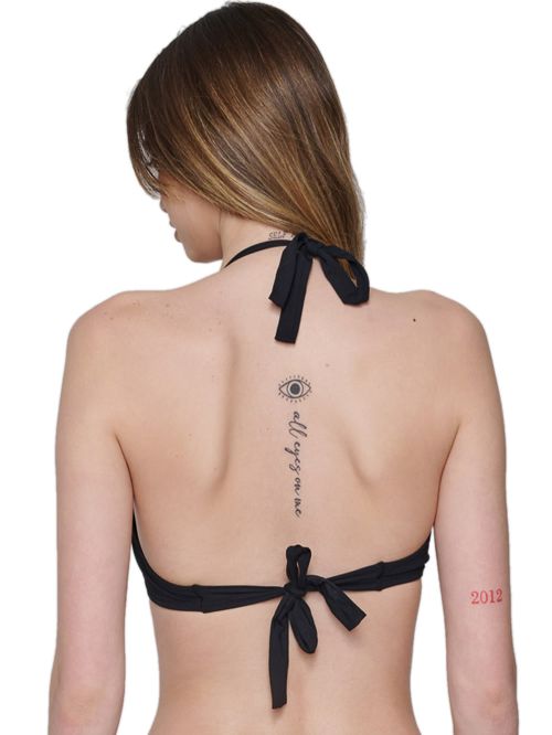 μπικίνι τρίγωνο luna 94073 black μπροστά