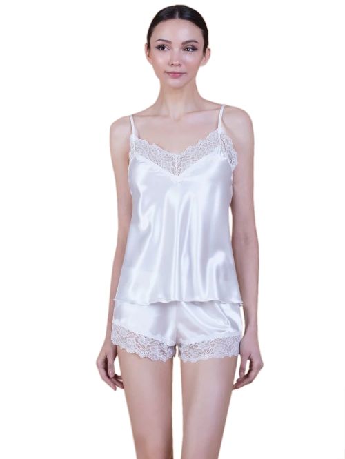 babydoll milena 004157 white μπροστά