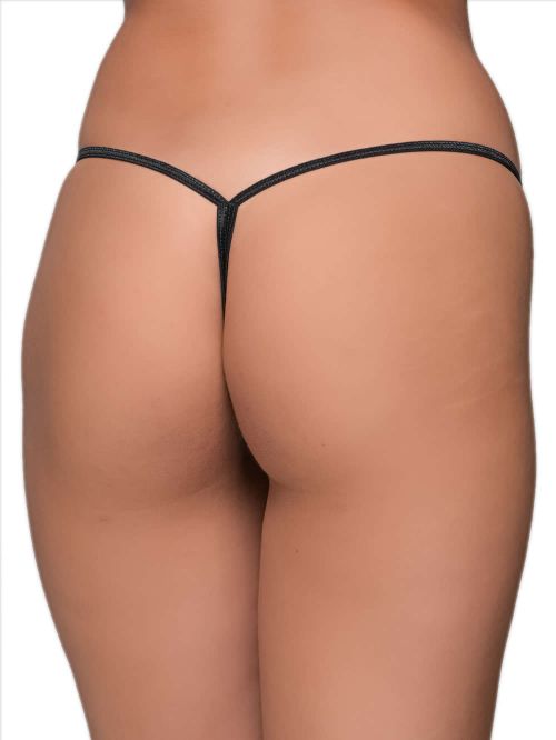 MILENA BY PARIS G-String - Απαλό Σατέν - Χρυσοί Κρίκοι