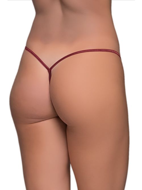 MILENA BY PARIS G-String - Σατινέ Λαμπερό Ύφασμα