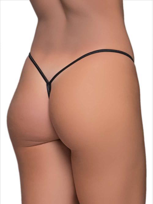 MILENA BY PARIS G-String - Ανάγλυφο Βελούδο - Λαμπερές Λεπτομέρειες