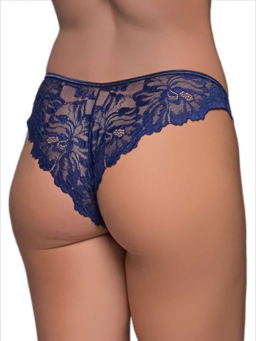 MILENA BY PARIS Brazilian Slip - Σατινέ Ύφασμα & Δαντέλα 