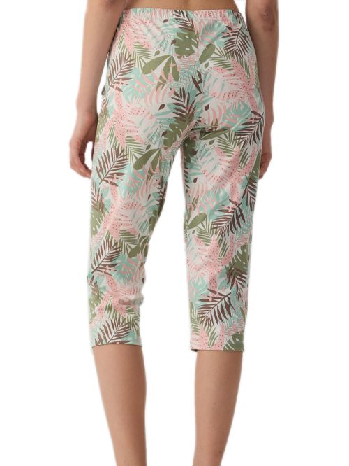 Γυναικείο Παντελόνι Κάπρι MINERVA Print - 100% Βαμβάκι - Tropical