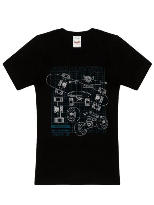 Παιδικό Εφηβικό T-shirt MINERVA Skate Digital - 100% Αγνό Βαμβάκι 