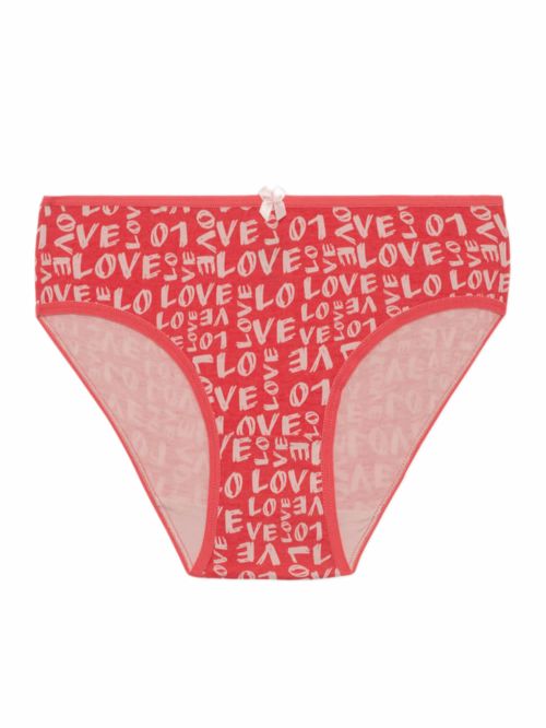 Εφηβικό Σλιπ MINERVA LOVE Floral - 100% Αγνό Βαμβάκι - Πακέτο με 3