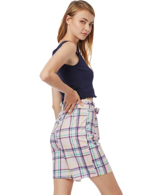 Γυναικεία Πυτζάμα MINERVA Σορτς & Crop Top - 100% Βαμβακερή 