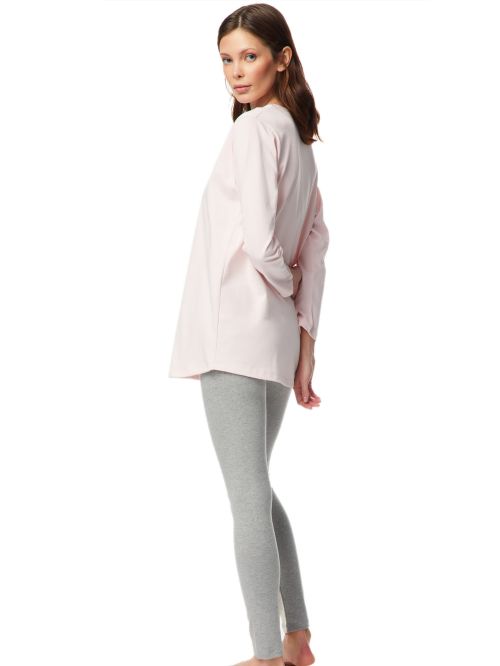 γυναικεία πυτζάμα minerva 52222-678 μπροστά