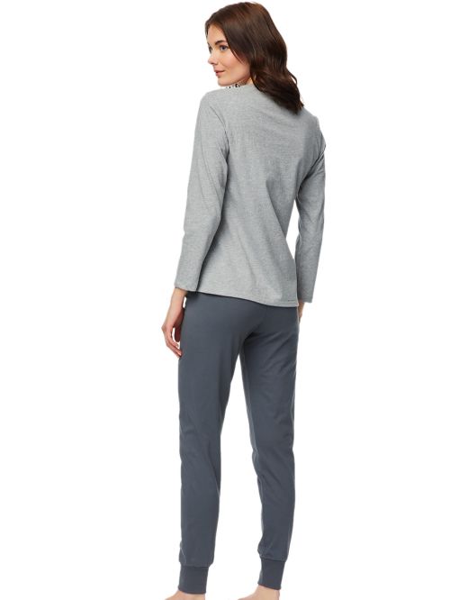 γυναικεία πυτζάμα minerva 52223-023 μπροστά