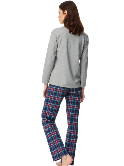 γυναικεία πυτζάμα minerva 52236-023 μπροστά