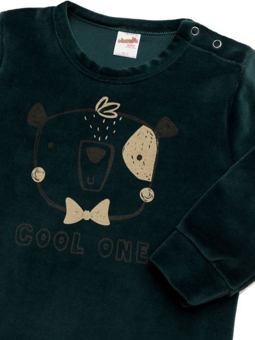 Βρεφική Πυτζάμα MINERVA COOL ONE  - Απαλό Βελούδο 