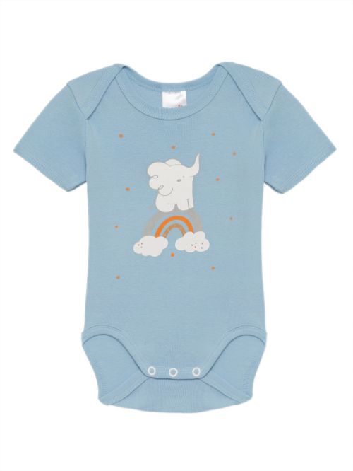 Βρεφικά Κορμάκια MINERVA Sweet Dreams για Αγόρι - 100% Αγνό Βαμβάκι - Πακέτο με 2