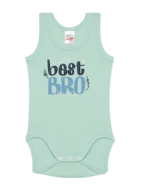 Βρεφικά Κορμάκια MINERVA Best Bro για Αγόρι - 100% Αγνό Βαμβάκι - Πακέτο με 2