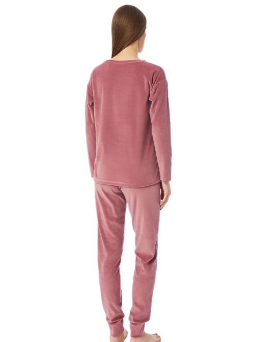 Πυτζάμα Γυναικεία MINERVA Velvet Animal Print - Απαλό Βελούδο - Extra Ζεστή 