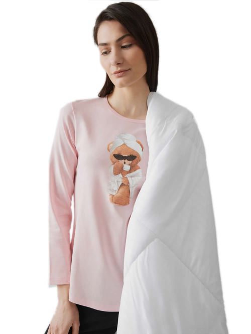 Γυναικεία Πυτζάμα MINERVA Relax - 100% Βαμβάκι Interlock