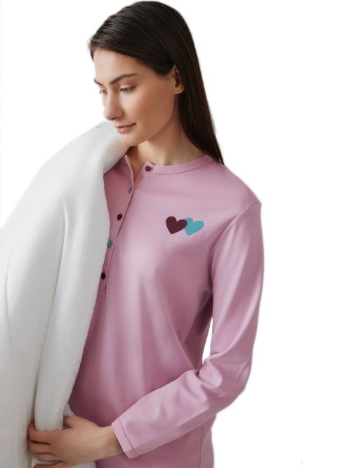 Γυναικείο Νυχτικό MINERVA Maternity - Νέα Μαμά - 100% Βαμβάκι Interlock