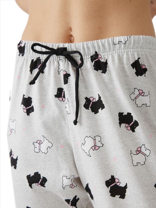 Γυναικείο Παντελόνι MINERVA Print - 100% Βαμβάκι Interlock