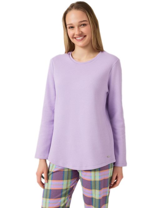 Γυναικεία Πυτζάμα MINERVA Waffle - 100% Ποιοτικό Βαμβάκι