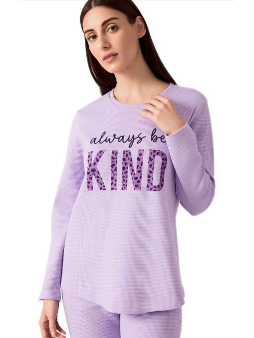 Γυναικεία Πυτζάμα MINERVA Waffle Kind - 100% Ποιοτικό Βαμβάκι 