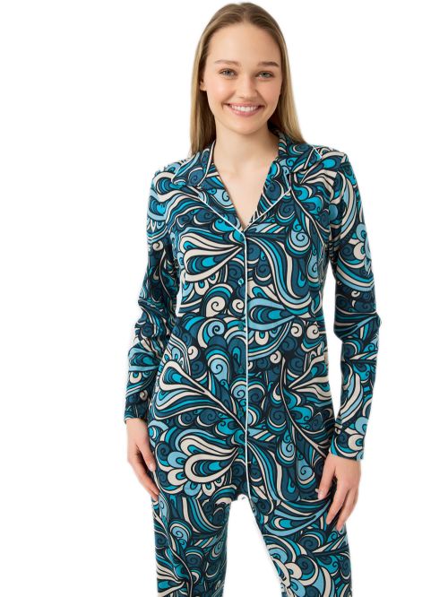 Γυναικεία Πυτζάμα MINERVA Elegance - Νέα Μαμά - Απαλό Modal/Βαμβάκι