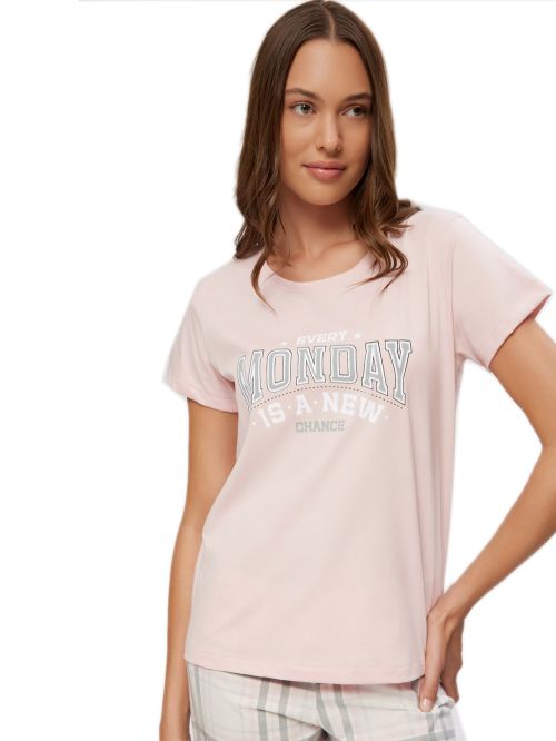 Γυναικεία Πυτζάμα MINERVA Capri Monday - 100% Βαμβακερή