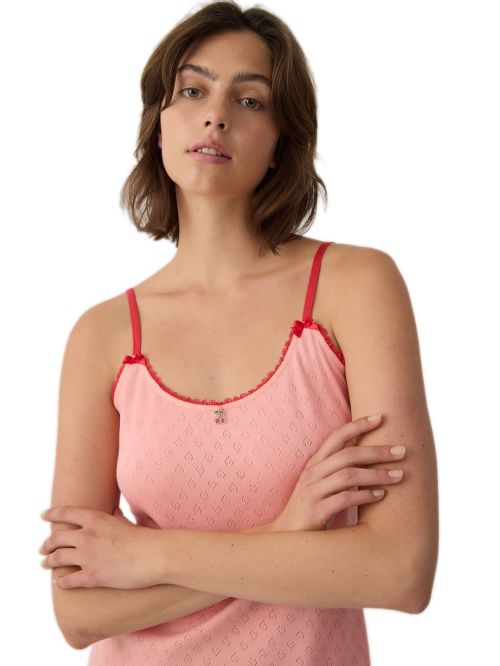 Γυναικείο Νυχτικό MINERVA - 100% Αγνό Βαμβάκι - Κόσμημα Cherries