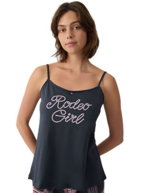 Γυναικεία Πυτζάμα MINERVA Cowgirl - 100% Βαμβακερή 