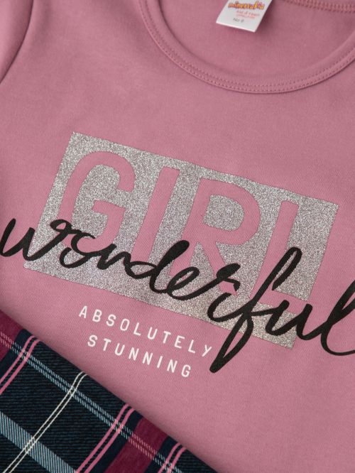 Εφηβική Πυτζάμα MINERVA Wonderful για Κορίτσι - 100% Αγνό Βαμβάκι 