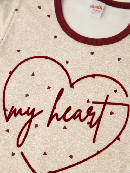 Εφηβική Πυτζάμα MINERVA Love Story για Κορίτσι - 100% Αγνό Βαμβάκι 