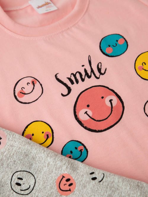 Βρεφική Πυτζάμα MINERVA για Κορίτσι Happy Smile - 100% Αγνό Βαμβάκι
