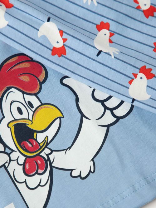 Παιδική Πυτζάμα MINERVA για Αγόρι Roosters - 100% Aγνό Βαμβάκι