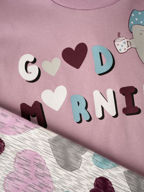 Βρεφική Πυτζάμα MINERVA για Κορίτσι Multi Heart - 100% Αγνό Βαμβάκι