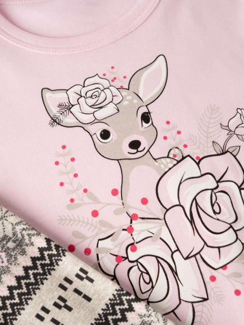 Εφηβική Πυτζάμα MINERVA Nordic για Κορίτσι - 100% Αγνό Βαμβάκι 