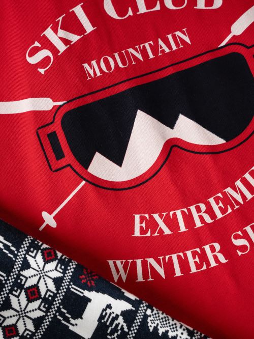 Παιδική Πυτζάμα MINERVA Ski Club για Αγόρι - 100% Αγνό Βαμβάκι 