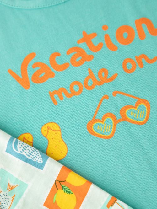 Εφηβική Πυτζάμα MINERVA για Κορίτσι Cart Postal - 100% Αγνό Βαμβάκι