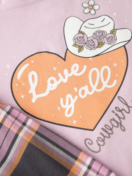 Παιδική Πυτζάμα MINERVA για Κορίτσι Cowgirl - 100% Αγνό Βαμβάκι