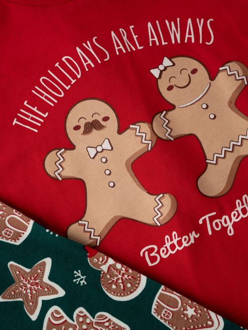 Παιδική Πυτζάμα MINERVA Unisex Xmas Biscuit - 100% Αγνό Βαμβάκι 