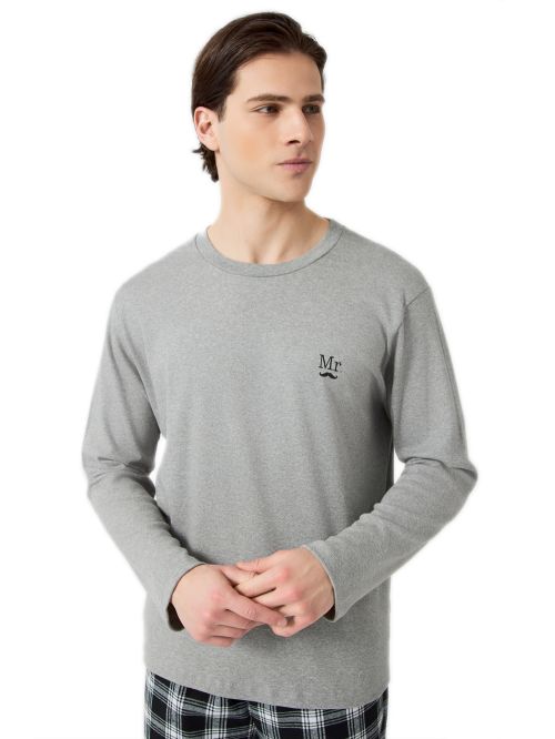 Ανδρική Πυτζάμα Homewear MINERVA Mr - 100% Βαμβάκι Interlock