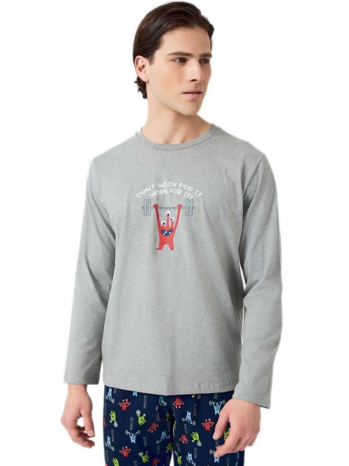 Ανδρική Πυτζάμα MINERVA Monster - 100% Βαμβάκι Interlock