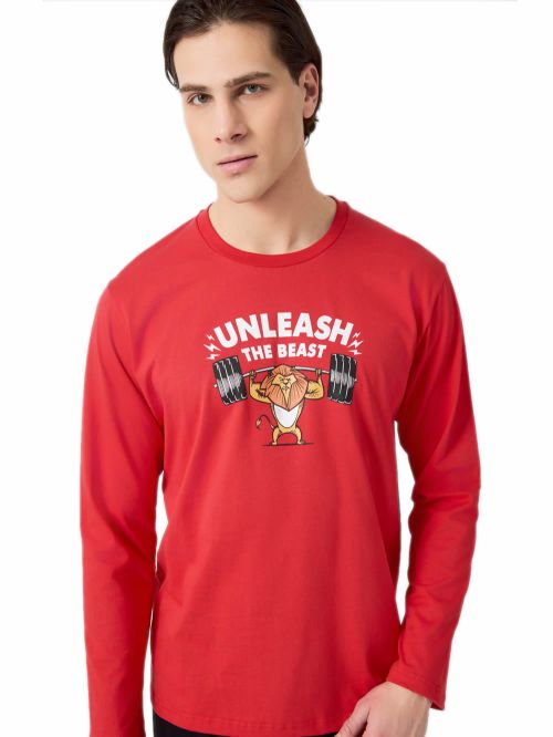 Ανδρική Πυτζάμα MINERVA The Beast - 100% Βαμβάκι Interlock