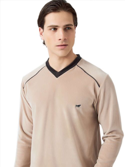 Ανδρική Πυτζάμα MINERVA Bull - Απαλό Βελούδο