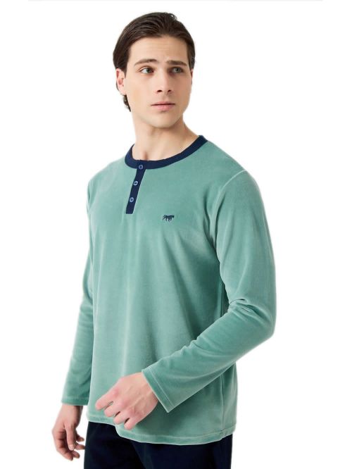 Ανδρική Πυτζάμα MINERVA Bull - Απαλό Βελούδο