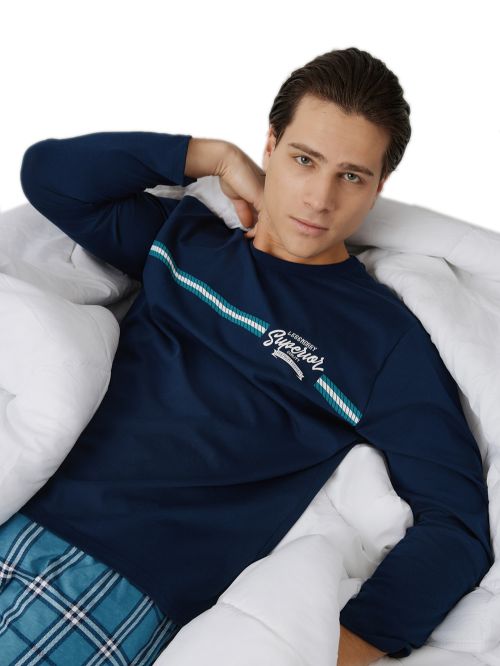 Ανδρική Πυτζάμα MINERVA Superior - 100% Βαμβάκι Interlock 