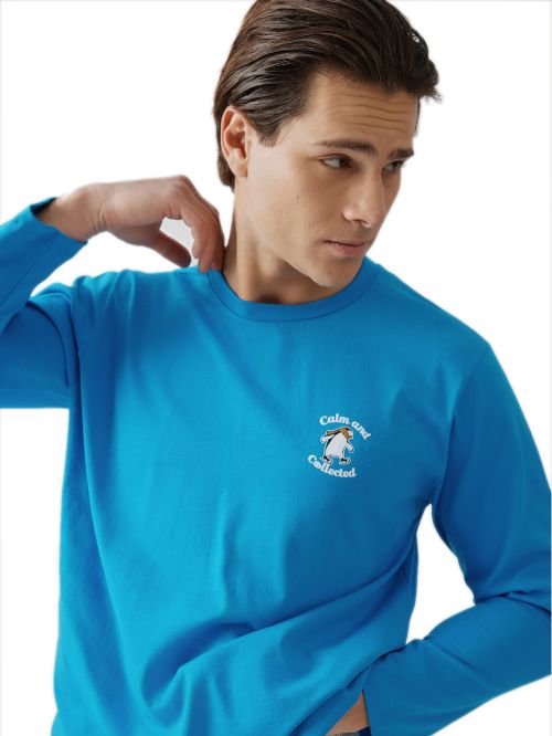 Ανδρική Πυτζάμα MINERVA Penguin - 100% Βαμβάκι Interlock 