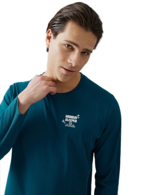 Ανδρική Πυτζάμα MINERVA Monday - 100% Βαμβάκι Interlock 