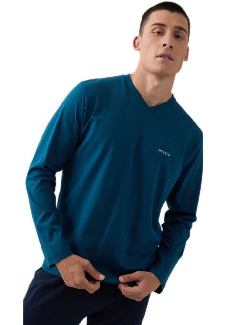 Ανδρική Πυτζάμα MINERVA - 100% Βαμβάκι Interlock 