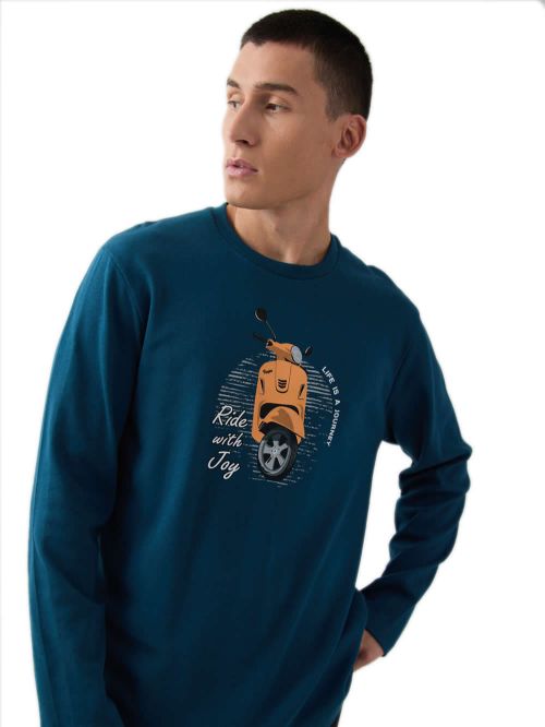 Ανδρική Πυτζάμα MINERVA Vespa - 100% Βαμβάκι Interlock 